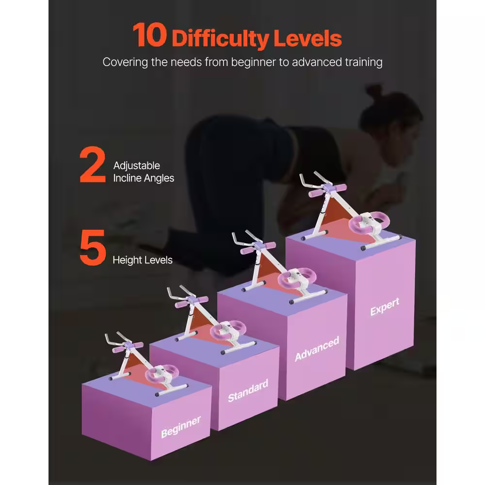 AB Workout Machine, Ab Workout Equipment at Home Gym, Core and Abdominal Trainers for Women, 330 Lbs. Weight Capacity