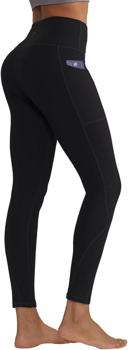 High Waisted Leggings for Women with 3 Pockets, Tummy Control Yoga Pants for Workout Yoga Casual